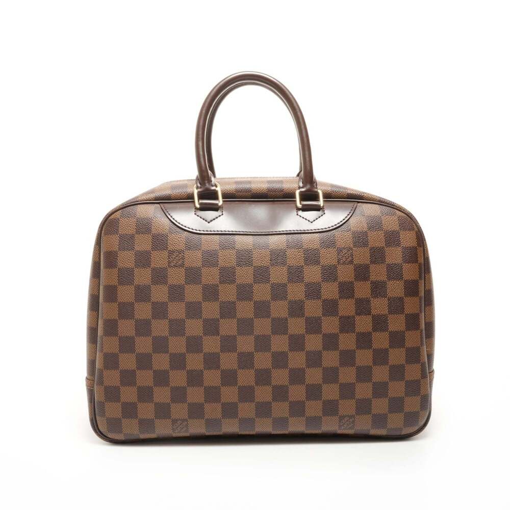 LOUIS VUITTON Authentic Brown Deauville Boston Bag - Picture 2 of 11